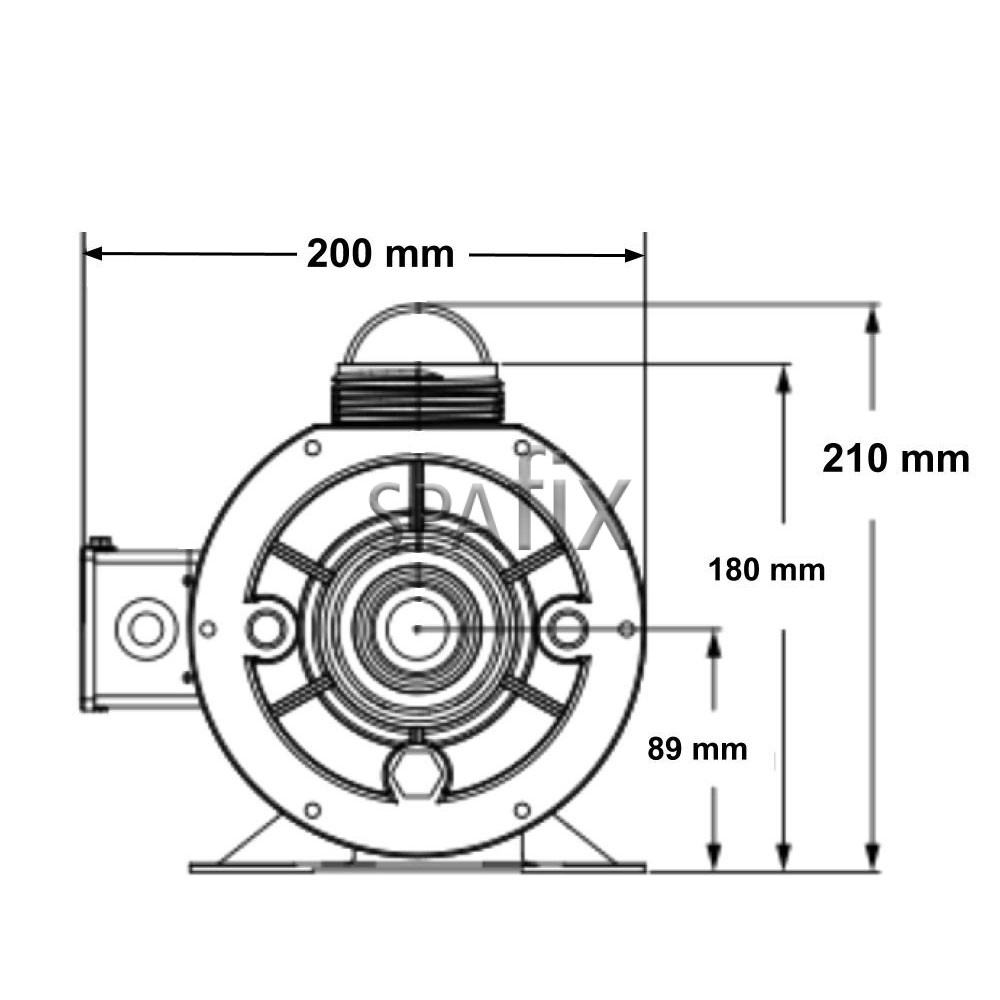Gecko Aqua-Flo Cirkulationspumpe CMCP tegning front