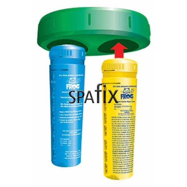 Spa Frog flyder – komplet med Mineral og Bromin patron Spa Frog Floating Spafix - SpaFix