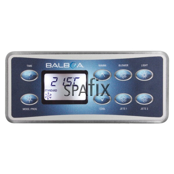 Balboa VL801D kontrolpanel tastatur har 8 knapper