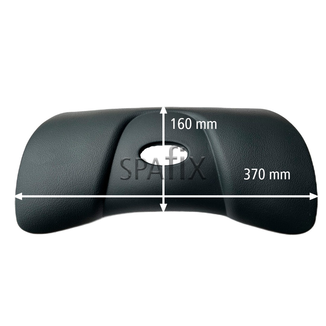 EVA55A pillow darkgrey antracite nakkepude 370x160 mm dimensions