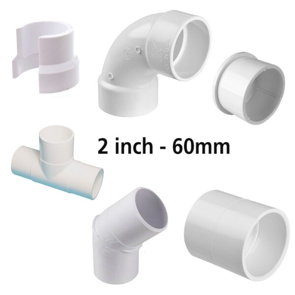 2" 60mm standard fittings
