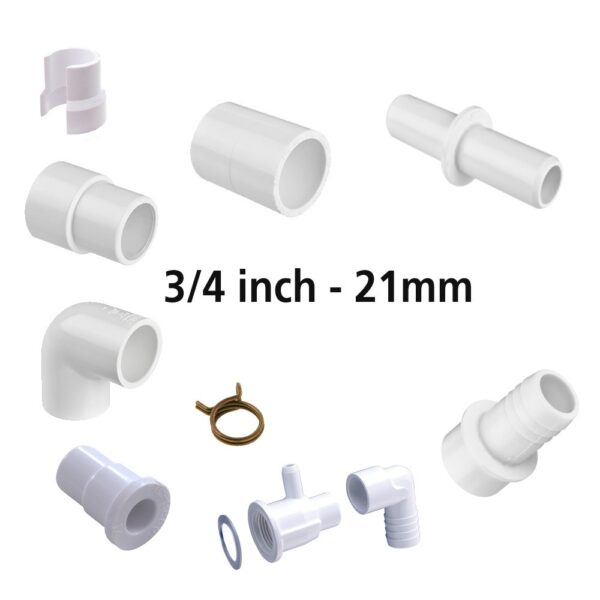 3/4" 21mm standard fittings