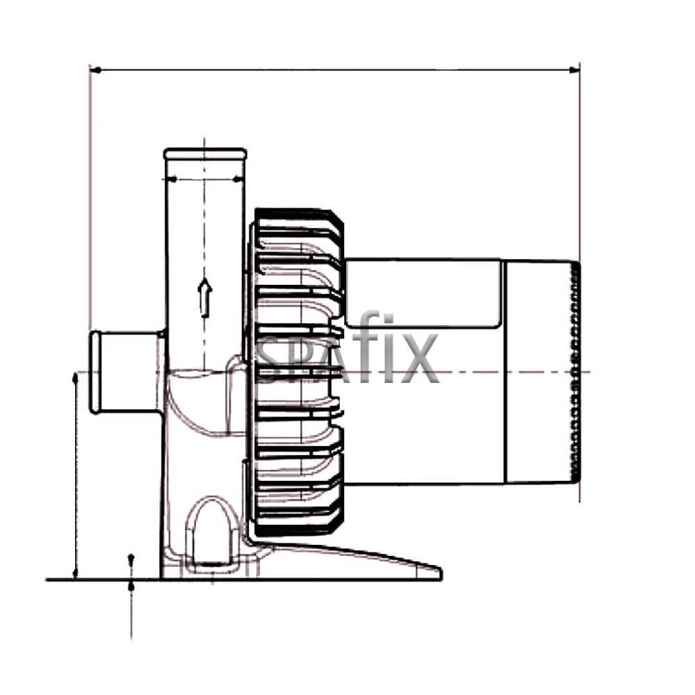 laing e5 silentflo drawaing side