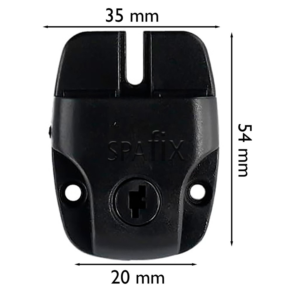 Set of 4 locks for 26 mm cover straps dimensioner