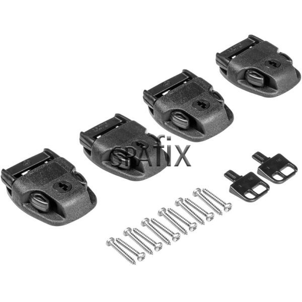 Set of 4 locks for 26 mm cover straps full set