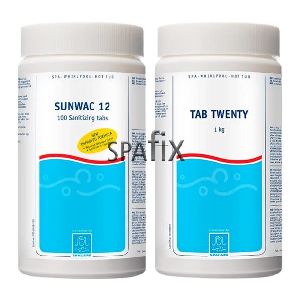 SpaCare Klorpakke - Tab Twenty og Sunwac 12