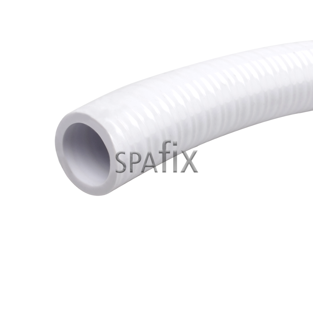 120 0130 1 inch waterway flexpipe flexslange hvid