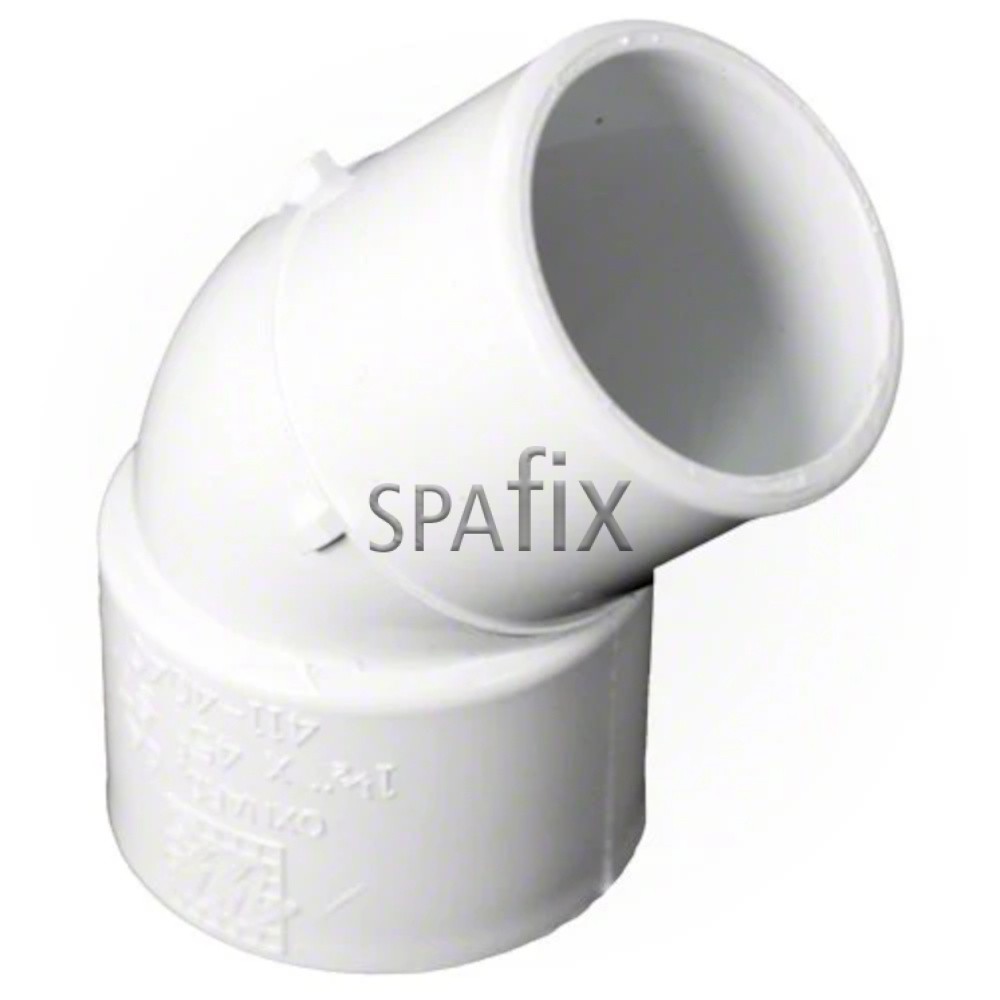 411 4040 waterway elbow vinkel 45gr m f spigot slip front