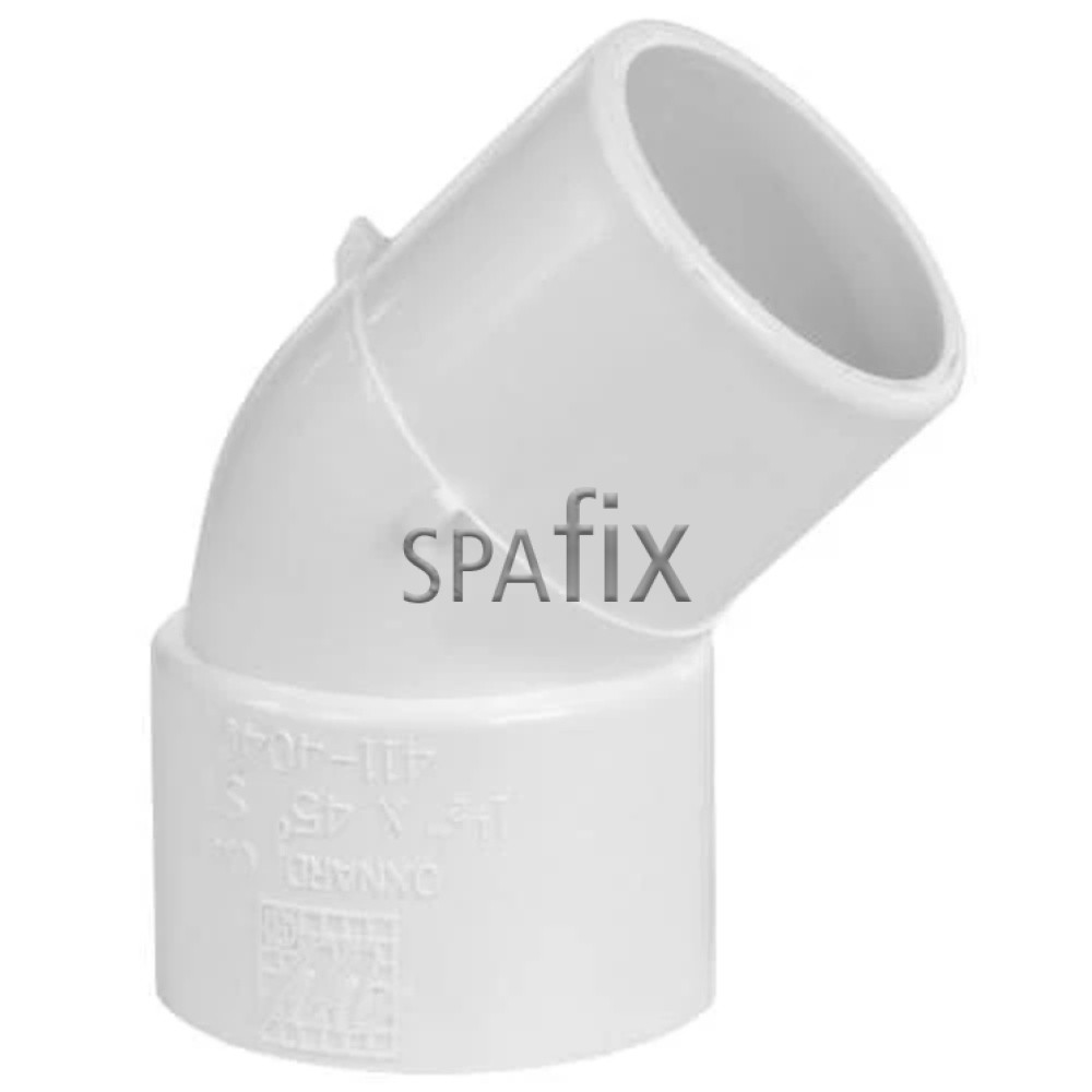 411 4040 waterway elbow vinkel 45gr m f spigot slip