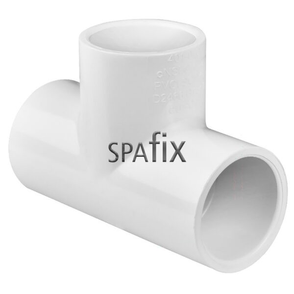 415 010 1inch tee coupler 33mm female white pvc