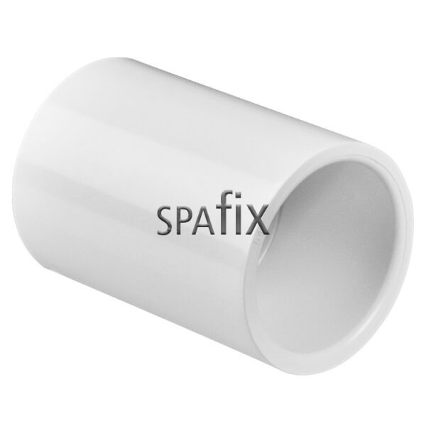 429 010 1inch straigt coupler muffe 33mm white pvc
