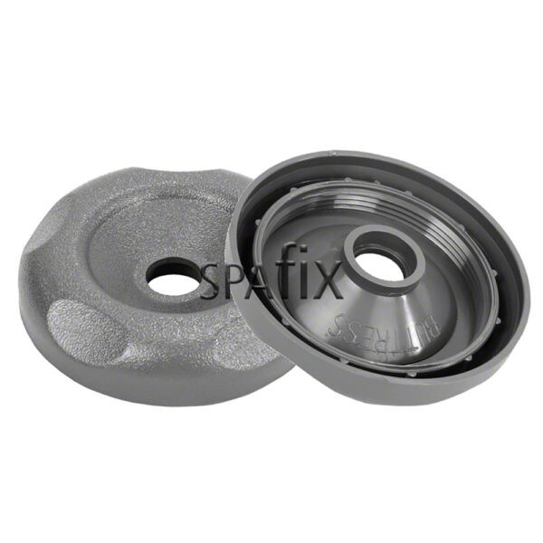 602 3597 waterway Cap 2inch 3Way diverter Valve 5 scallop textured front back