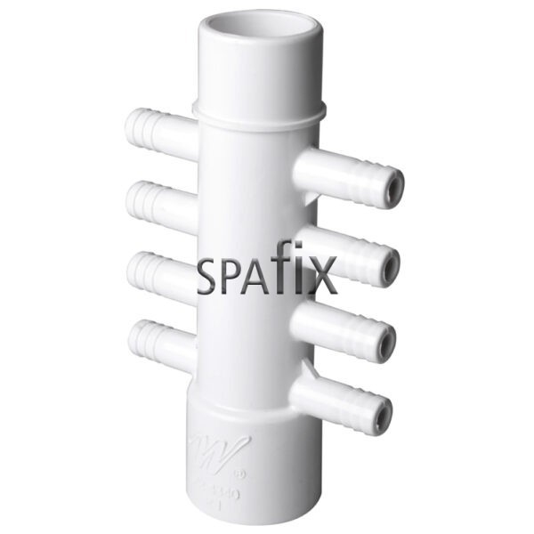 672 0430 waterway air manifold 1inch 8xbarb